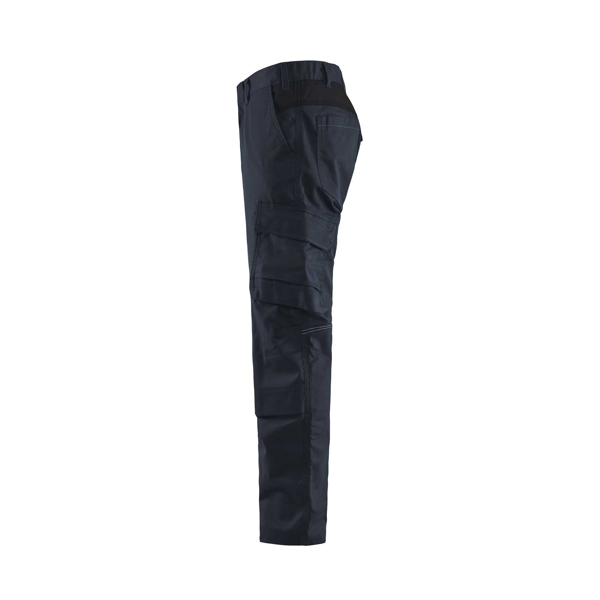 BLAKLADER 14481832 | Industry trousers stretch with knee pad pockets Hi Vis Reflective Work Trousers Men - twill fabric